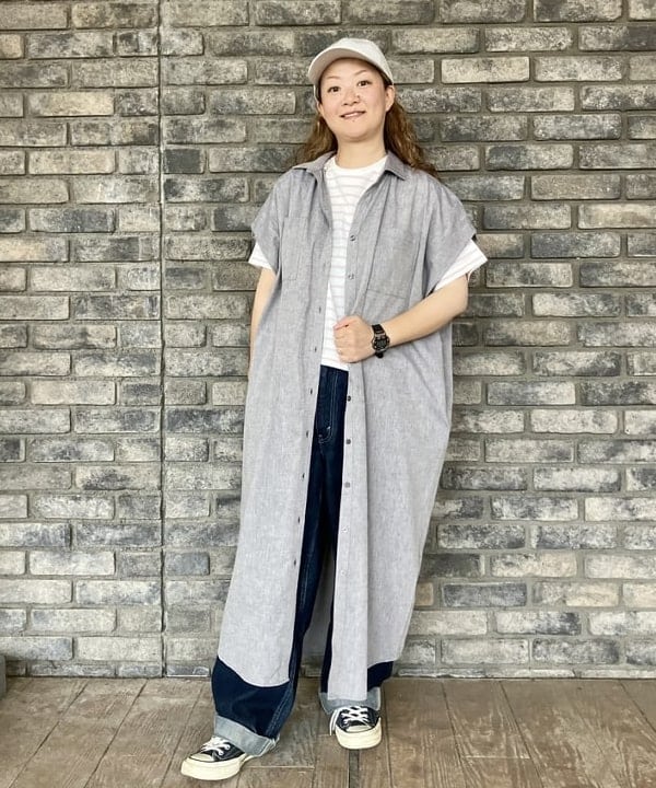 BEAMS HEARTのオーバーショルダー ワンピースを使ったコーディネートを紹介します。｜Rakuten Fashion(楽天ファッション／旧楽天ブランドアベニュー)6241504