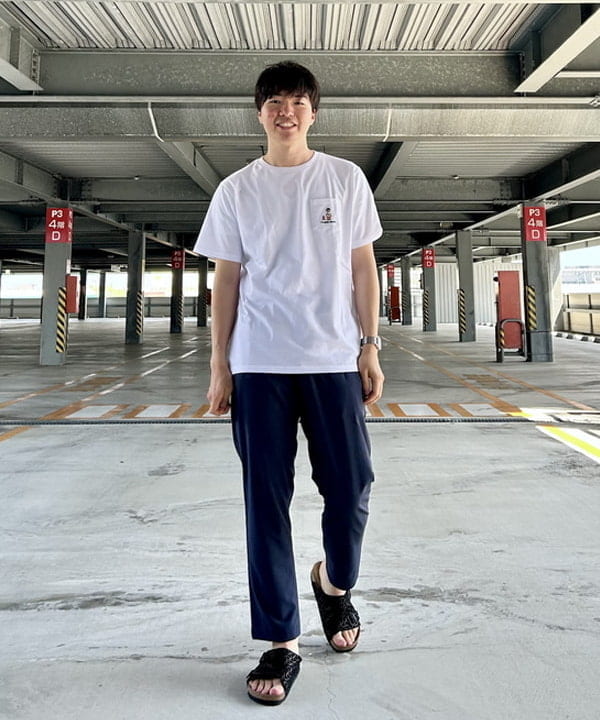 BEAMS HEARTのタキビ ベアー ポケット Tシャツを使ったコーディネートを紹介します。｜Rakuten Fashion(楽天ファッション／旧楽天ブランドアベニュー)6241382