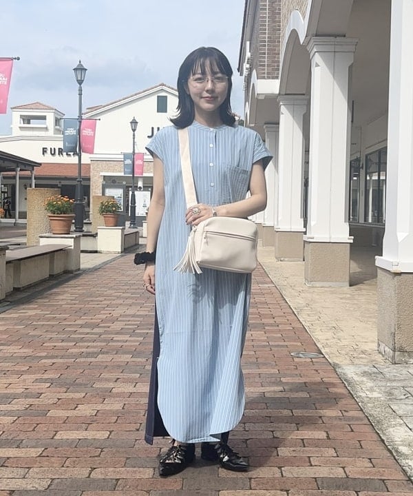BEAMS HEARTのストライプ * カットワンピースを使ったコーディネートを紹介します。｜Rakuten Fashion(楽天ファッション／旧楽天ブランドアベニュー)6241612