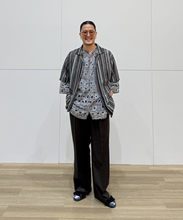 BEAMS HEARTのストライプ レース ショートスリーブシャツを使ったコーディネートを紹介します。｜Rakuten Fashion(楽天ファッション／旧楽天ブランドアベニュー)6241617