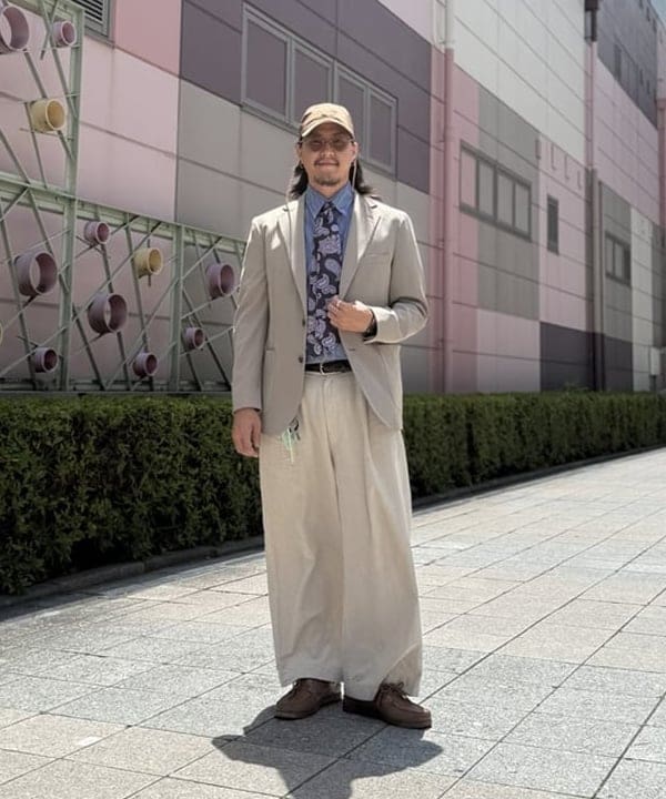 BEAMS HEARTのドライカルゼ 2ボタン ジャケット(S~XL)を使ったコーディネートを紹介します。｜Rakuten Fashion(楽天ファッション／旧楽天ブランドアベニュー)6241662