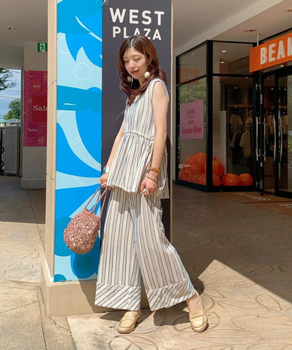 BEAMS HEARTのストライプ ジャカード プルオーバーを使ったコーディネートを紹介します。｜Rakuten Fashion(楽天ファッション／旧楽天ブランドアベニュー)6241665