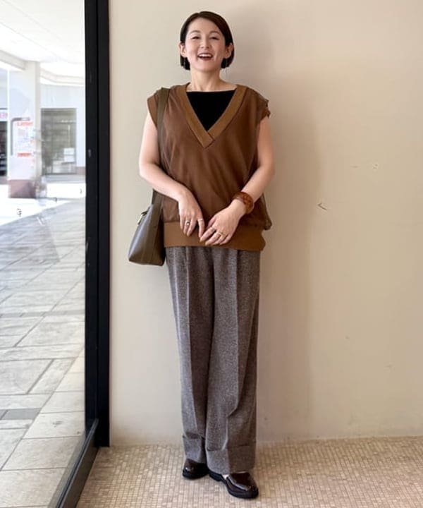 BEAMS HEARTのチュール レイヤード ベストを使ったコーディネートを紹介します。｜Rakuten Fashion(楽天ファッション／旧楽天ブランドアベニュー)6241713