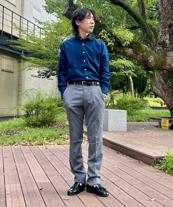 BEAMS HEARTのピンオックスフォード カッタウェイカラー シャツ 25AWを使ったコーディネートを紹介します。｜Rakuten Fashion(楽天ファッション／旧楽天ブランドアベニュー)6241792