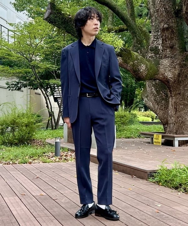 BEAMS HEARTのドライカルゼ 2ボタン ジャケット(S~XL)を使ったコーディネートを紹介します。｜Rakuten Fashion(楽天ファッション／旧楽天ブランドアベニュー)6241795