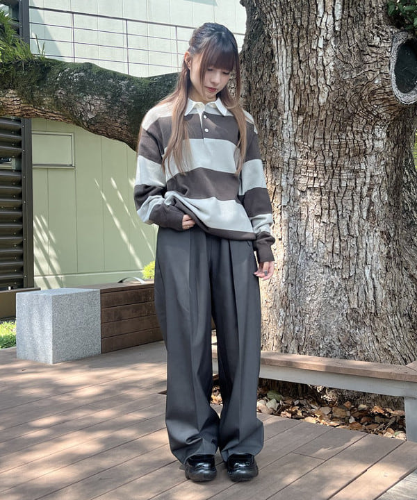 BEAMS MENの細ベルト付 タック パンツを使ったコーディネートを紹介します。｜Rakuten Fashion(楽天ファッション／旧楽天ブランドアベニュー)6241807