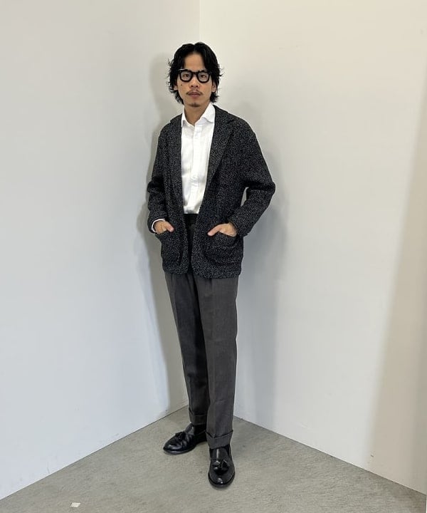 BEAMS HEARTのウールブレンドニット 2ボタン ジャケット 25FWを使ったコーディネートを紹介します。｜Rakuten Fashion(楽天ファッション／旧楽天ブランドアベニュー)6241813