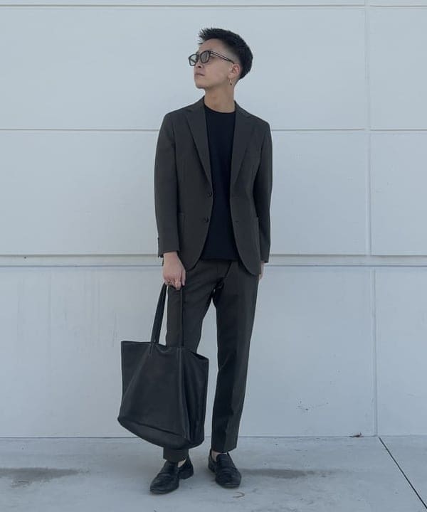 BEAMS HEARTのハイゲージ ポンチ スラックス(S~XL・セットアップ対応)を使ったコーディネートを紹介します。｜Rakuten Fashion(楽天ファッション／旧楽天ブランドアベニュー)6241966