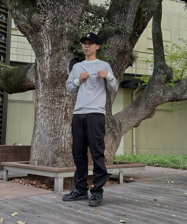 BEAMS HEARTのコーヒー刺繍 クルーネック カットソー 24AWを使ったコーディネートを紹介します。｜Rakuten Fashion(楽天ファッション／旧楽天ブランドアベニュー)6241982