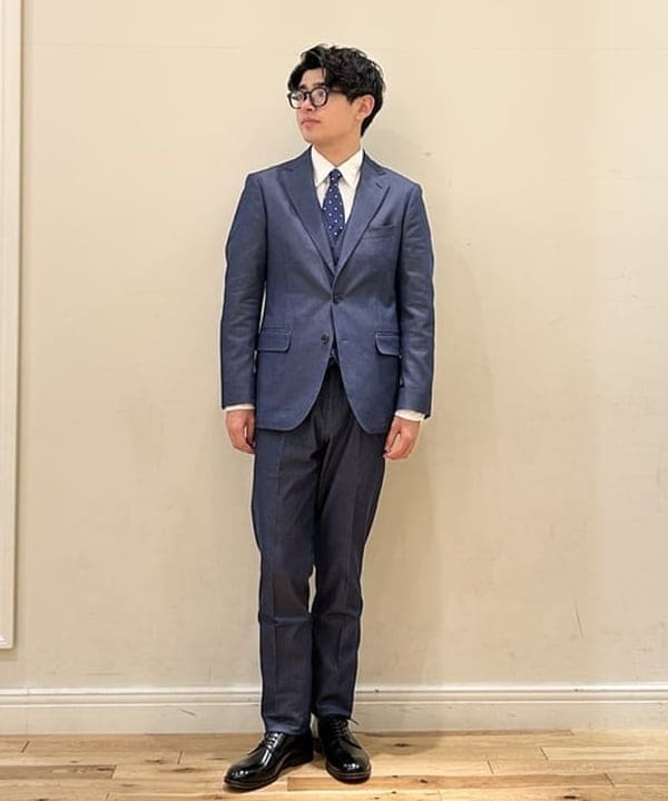 BEAMS HEARTのストレッチデニム 2ボタン ジャケット 25AW(セットアップ対応)を使ったコーディネートを紹介します。｜Rakuten Fashion(楽天ファッション／旧楽天ブランドアベニュー)6242067