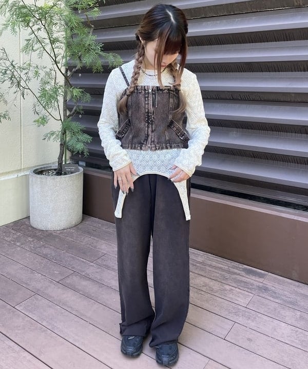 BEAMS HEARTの2WAY ガーター ロング スリーブ プルオーバーを使ったコーディネートを紹介します。｜Rakuten Fashion(楽天ファッション／旧楽天ブランドアベニュー)6242121