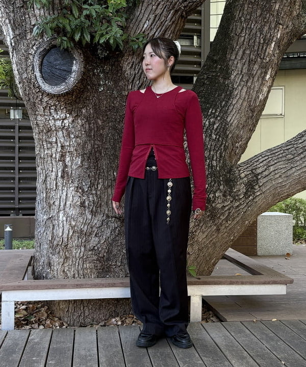 BEAMS HEARTのカーディガン * タンクトップ レイヤード プルオーバーを使ったコーディネートを紹介します。｜Rakuten Fashion(楽天ファッション／旧楽天ブランドアベニュー)6242123