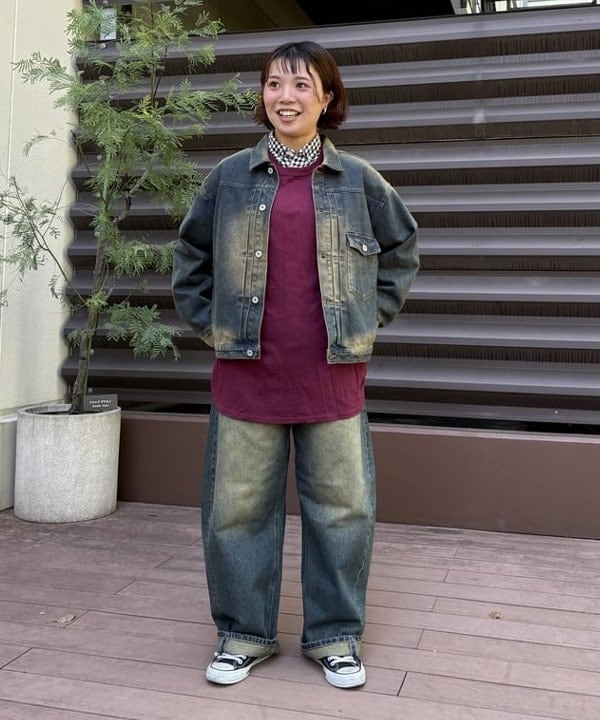 BEAMS HEARTのブラスト カーブ バギーデニムを使ったコーディネートを紹介します。｜Rakuten Fashion(楽天ファッション／旧楽天ブランドアベニュー)6242135
