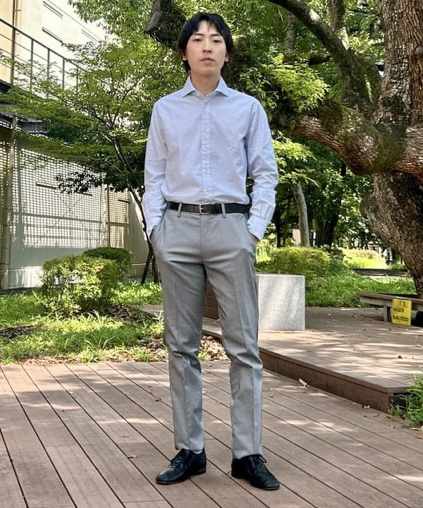 BEAMS HEARTのステッチプリント カッタウェイカラー シャツ 25AWを使ったコーディネートを紹介します。｜Rakuten Fashion(楽天ファッション／旧楽天ブランドアベニュー)6242166