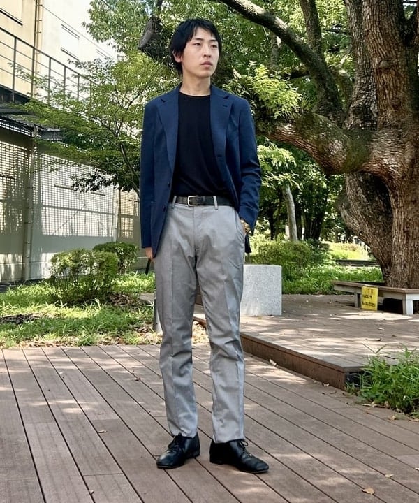 BEAMS HEARTのニットハニカム 3ボタン ジャケット(S~XXL)を使ったコーディネートを紹介します。｜Rakuten Fashion(楽天ファッション／旧楽天ブランドアベニュー)6242171