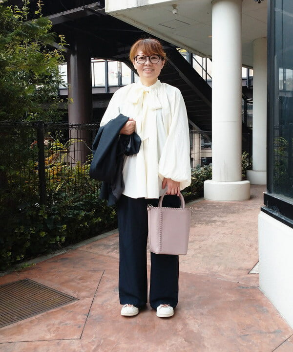 BEAMS HEARTの【洗濯機洗い可】ボウタイ セット ノーカラー ブラウス 25AW 長袖 オンオフ兼用 通勤 お仕事を使ったコーディネートを紹介します。｜Rakuten Fashion(楽天ファッション／旧楽天ブランドアベニュー)6242413