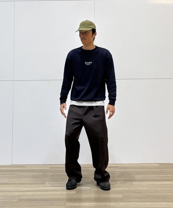 BEAMS HEARTのBEAMS HEART ロゴ 刺繍 スウェットを使ったコーディネートを紹介します。｜Rakuten Fashion(楽天ファッション／旧楽天ブランドアベニュー)6242580