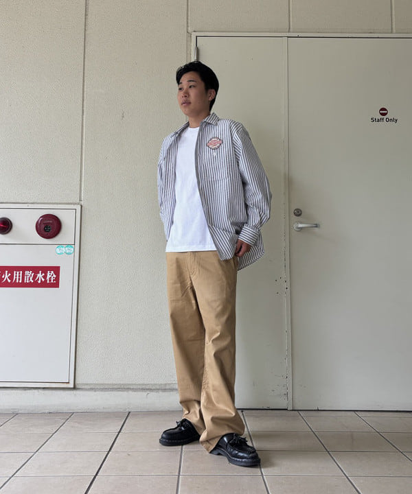 BEAMS HEARTのGMS ビッグシルエット ワークシャツを使ったコーディネートを紹介します。｜Rakuten Fashion(楽天ファッション／旧楽天ブランドアベニュー)6242626