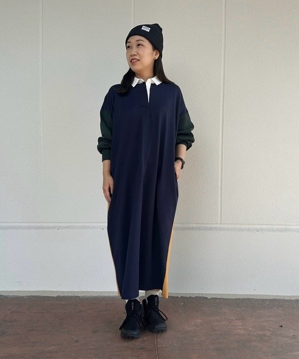 BEAMS HEARTのラグビー ブロッキング ワンピースを使ったコーディネートを紹介します。｜Rakuten Fashion(楽天ファッション／旧楽天ブランドアベニュー)6242841
