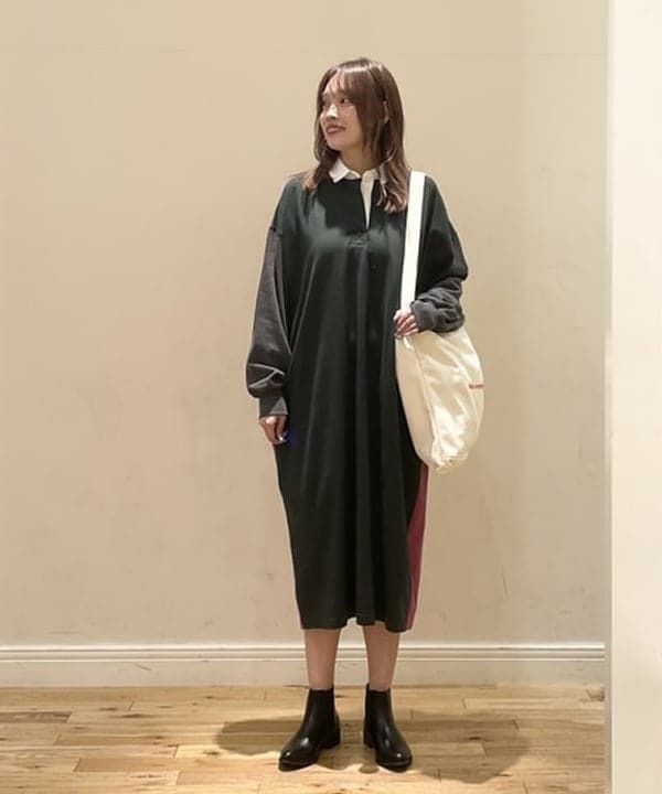 BEAMS HEARTのラグビー ブロッキング ワンピースを使ったコーディネートを紹介します。｜Rakuten Fashion(楽天ファッション／旧楽天ブランドアベニュー)6242882