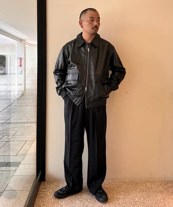 BEAMS HEARTのレザー ブルゾンを使ったコーディネートを紹介します。｜Rakuten Fashion(楽天ファッション／旧楽天ブランドアベニュー)6242982