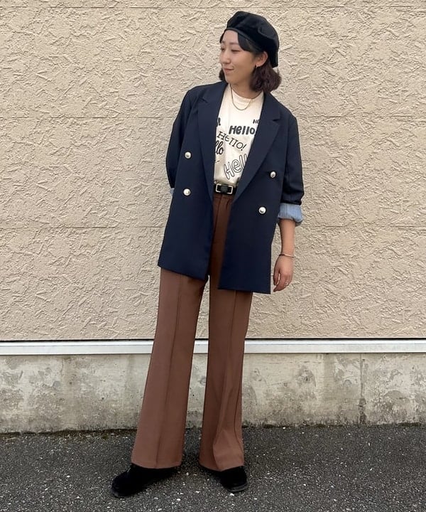BEAMS HEARTの金ボタン ダブルジャケットを使ったコーディネートを紹介します。｜Rakuten Fashion(楽天ファッション／旧楽天ブランドアベニュー)6243152