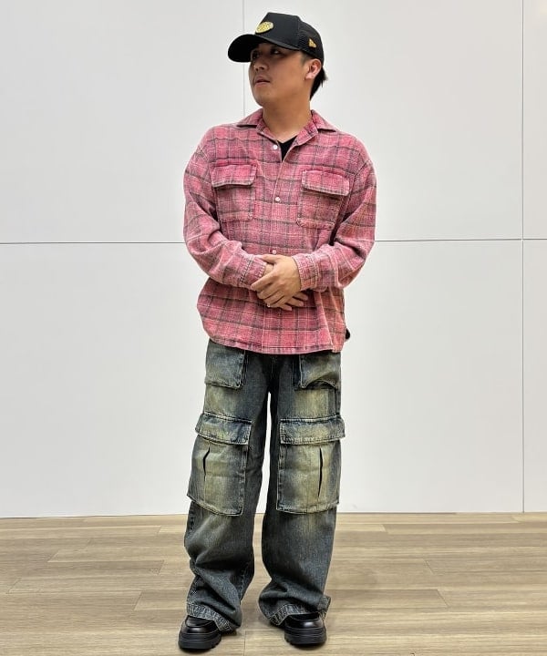 BEAMS HEARTのフェードチェック オープンカラー ネルシャツを使ったコーディネートを紹介します。｜Rakuten Fashion(楽天ファッション／旧楽天ブランドアベニュー)6243161