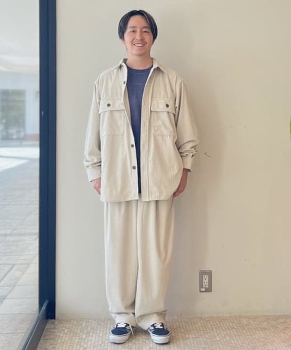 BEAMS HEARTのポリコール CPO ビックシャツを使ったコーディネートを紹介します。｜Rakuten Fashion(楽天ファッション／旧楽天ブランドアベニュー)6243204