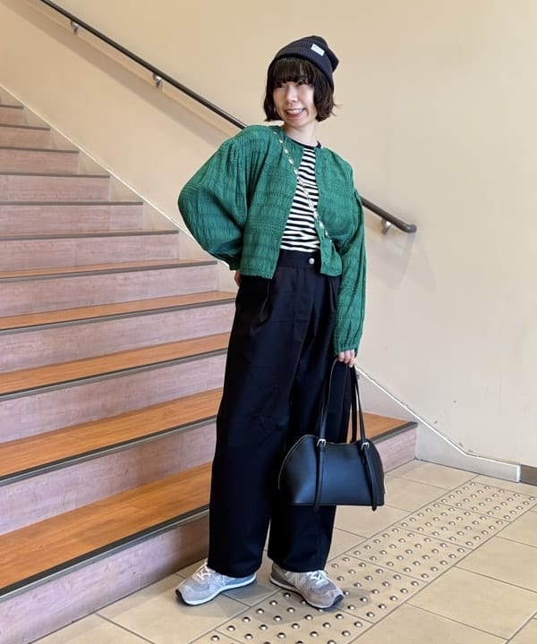 BEAMS HEARTのモールボーダー 2WAY ブラウスを使ったコーディネートを紹介します。｜Rakuten Fashion(楽天ファッション／旧楽天ブランドアベニュー)6243278