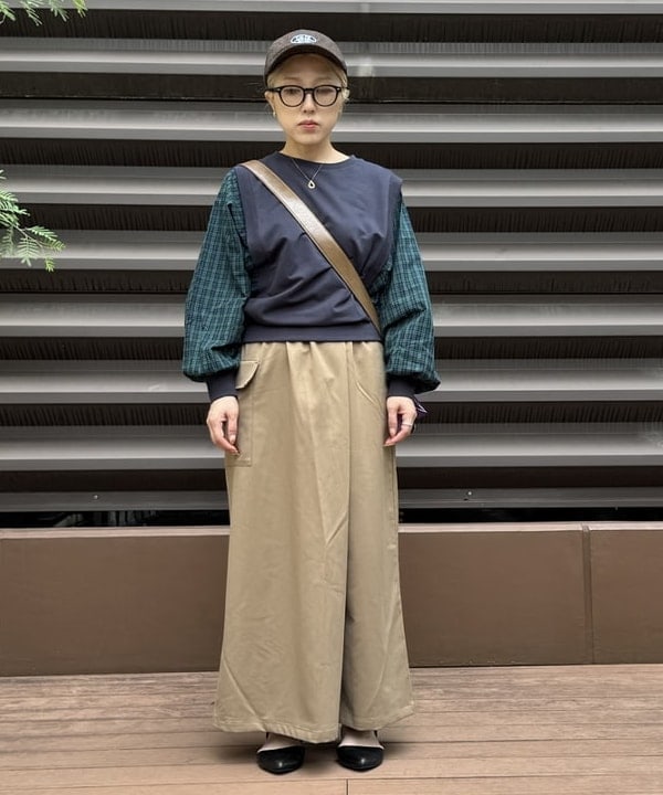 BEAMS HEARTのふんわり袖 異素材 プルオーバーを使ったコーディネートを紹介します。｜Rakuten Fashion(楽天ファッション／旧楽天ブランドアベニュー)6243371