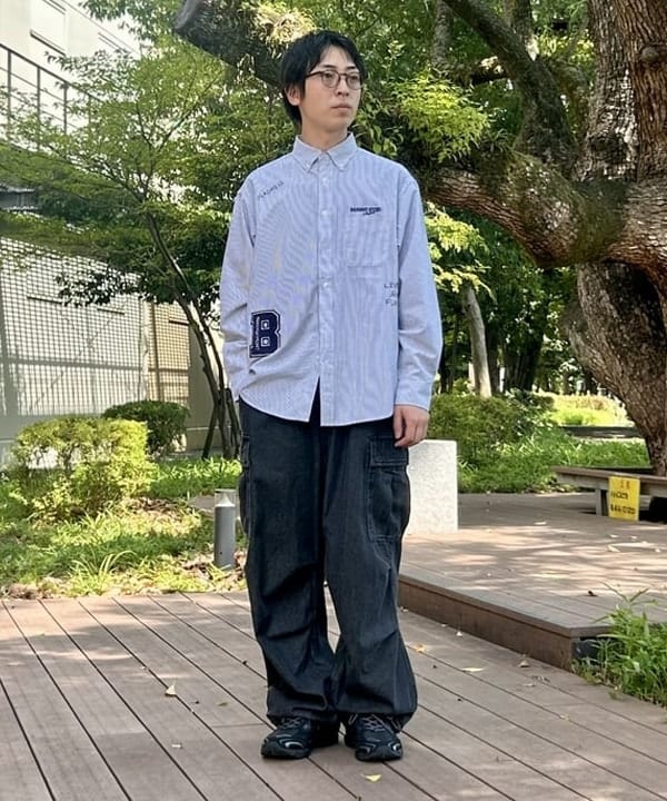 BEAMS HEARTのレタード オックスフォード ボタンダウンシャツを使ったコーディネートを紹介します。｜Rakuten Fashion(楽天ファッション／旧楽天ブランドアベニュー)6243409