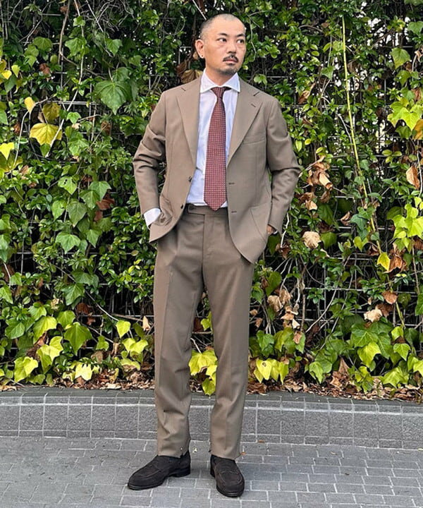 BEAMS HEARTのヴィンテージツイル 3ボタン ジャケット(セットアップ対応)を使ったコーディネートを紹介します。｜Rakuten Fashion(楽天ファッション／旧楽天ブランドアベニュー)6243420