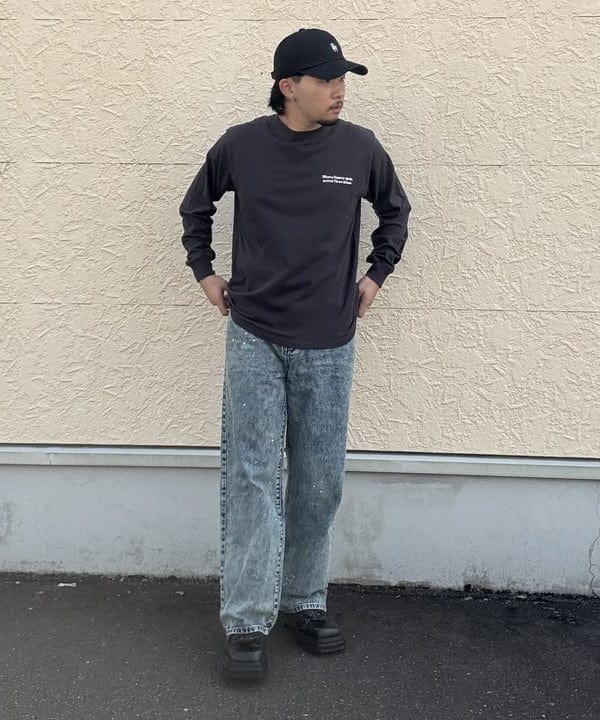 BEAMS HEARTのハート スター バックプリント ロング スリーブ Tシャツを使ったコーディネートを紹介します。｜Rakuten Fashion(楽天ファッション／旧楽天ブランドアベニュー)6243454