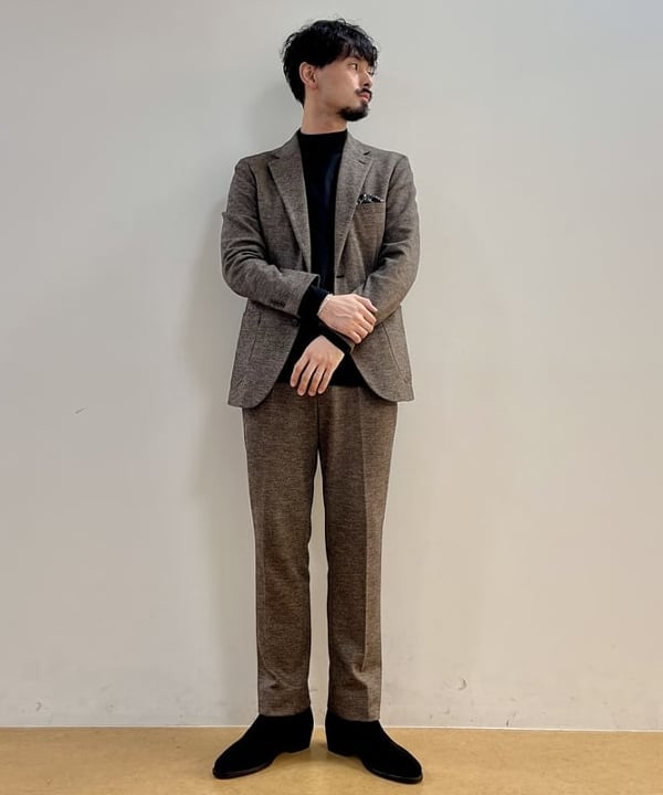 BEAMS HEARTのウールジャージ ジャケット(セットアップ対応)を使ったコーディネートを紹介します。｜Rakuten Fashion(楽天ファッション／旧楽天ブランドアベニュー)6243604