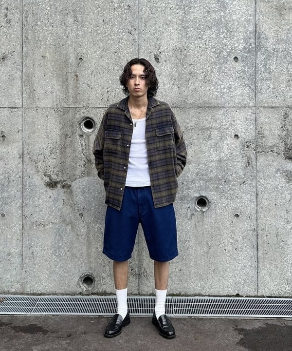 BEAMS HEARTのフェードチェック オープンカラー ネルシャツを使ったコーディネートを紹介します。｜Rakuten Fashion(楽天ファッション／旧楽天ブランドアベニュー)6243684