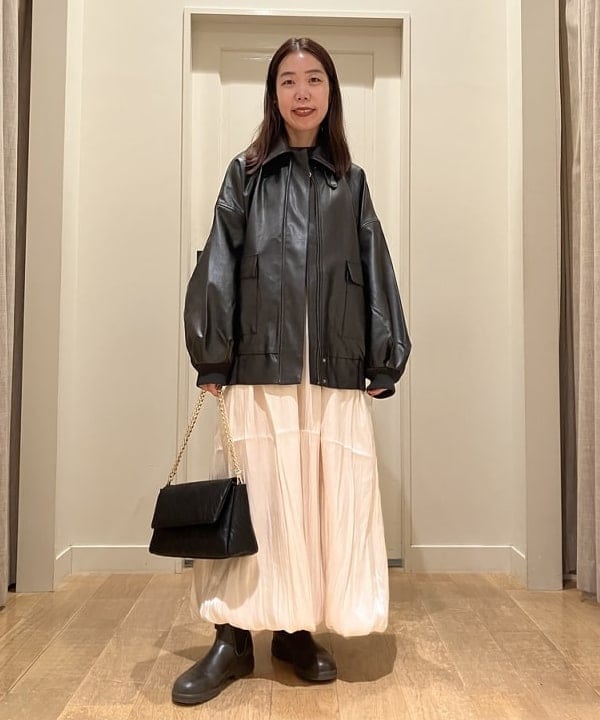 BEAMS HEARTのヴィンテージライク フェイクレザー ブルゾンを使ったコーディネートを紹介します。｜Rakuten Fashion(楽天ファッション／旧楽天ブランドアベニュー)6243848