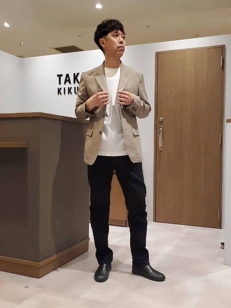 TAKEO KIKUCHIの【COOL CITY WEAR】アーバンクール ジャケット /接触冷感・吸水速乾を使ったコーディネートを紹介します。｜Rakuten Fashion(楽天ファッション／旧楽天ブランドアベニュー)6245089
