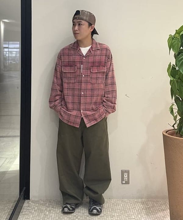 BEAMS HEARTのフェードチェック オープンカラー ネルシャツを使ったコーディネートを紹介します。｜Rakuten Fashion(楽天ファッション／旧楽天ブランドアベニュー)6246355