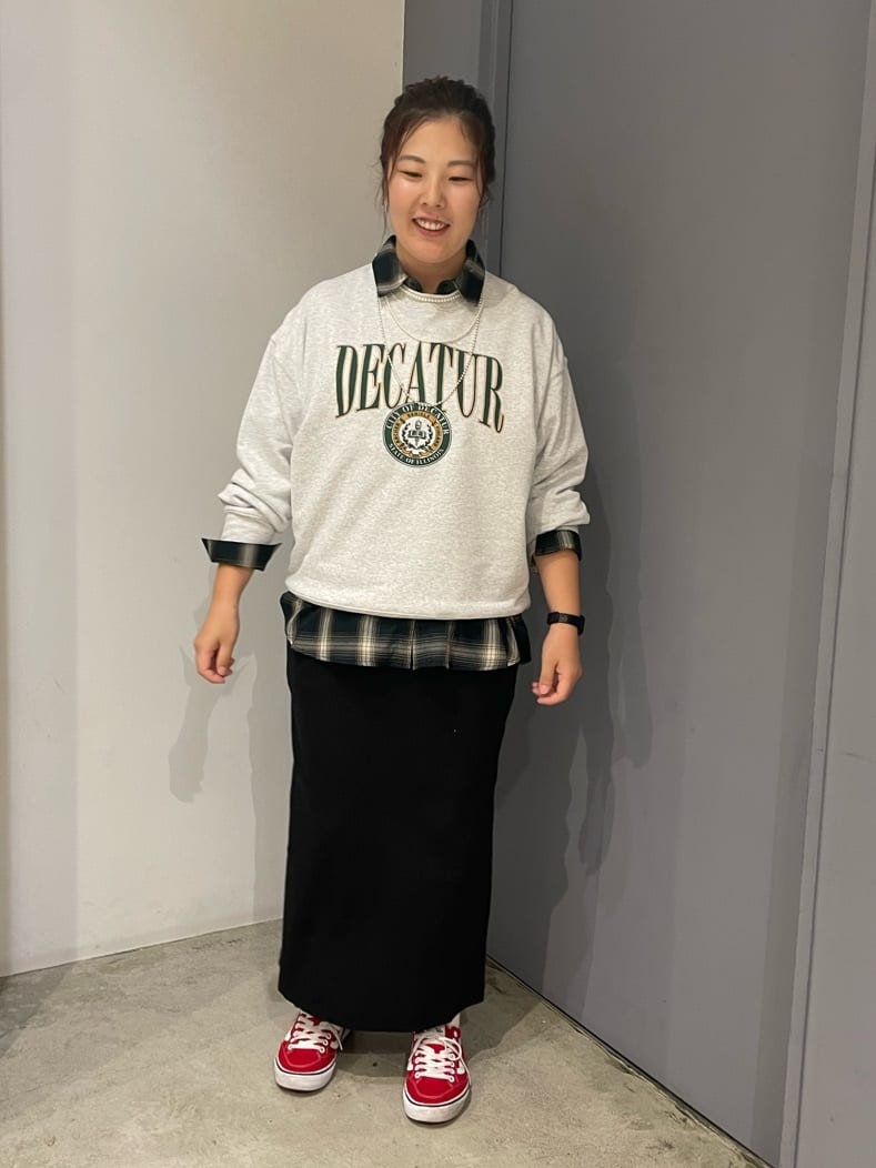 AMERICAN HOLICの針抜きリブナロースカートを使ったコーディネートを紹介します。｜Rakuten Fashion(楽天ファッション／旧楽天ブランドアベニュー)6246516