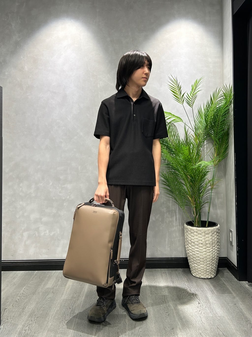 TAKEO KIKUCHIの【抗菌防臭/9色5サイズ展開】ハニカムメランジ ポロシャツを使ったコーディネートを紹介します。｜Rakuten Fashion(楽天ファッション／旧楽天ブランドアベニュー)6246874