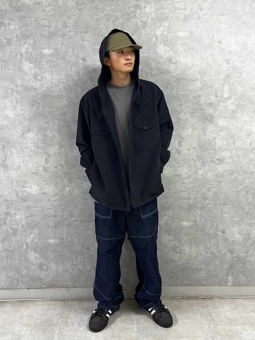 Snow PeakのEasy Cloth Hooded Shirtを使ったコーディネートを紹介します。｜Rakuten Fashion(楽天ファッション／旧楽天ブランドアベニュー)6247221