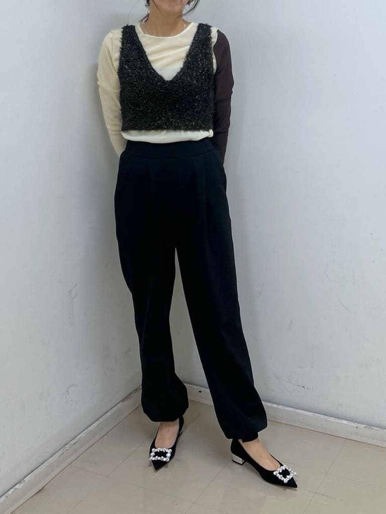 HeRIN.CYEのCrew neck mesh inner topsを使ったコーディネートを紹介します。｜Rakuten Fashion(楽天ファッション／旧楽天ブランドアベニュー)6249404