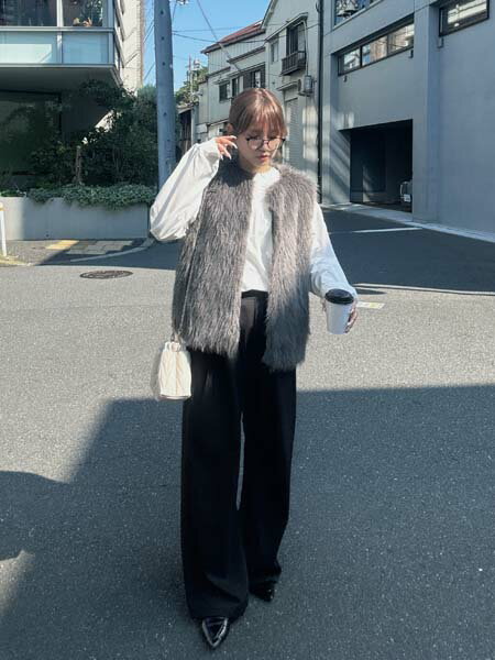 AS KNOW AS plusの◎アソートファーベストを使ったコーディネートを紹介します。｜Rakuten Fashion(楽天ファッション／旧楽天ブランドアベニュー)6256401