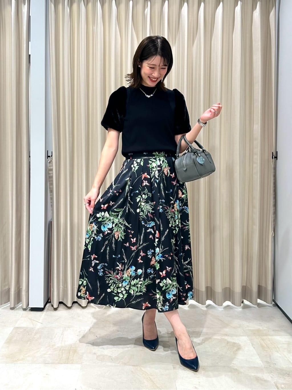 Viaggio Bluのファースリーブハイネックニット≪手洗い可能≫を使ったコーディネートを紹介します。｜Rakuten Fashion(楽天ファッション／旧楽天ブランドアベニュー)6258175