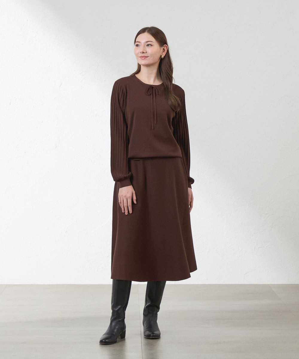 AMACAのミラノリブスカートを使ったコーディネートを紹介します。｜Rakuten Fashion(楽天ファッション／旧楽天ブランドアベニュー)6259864