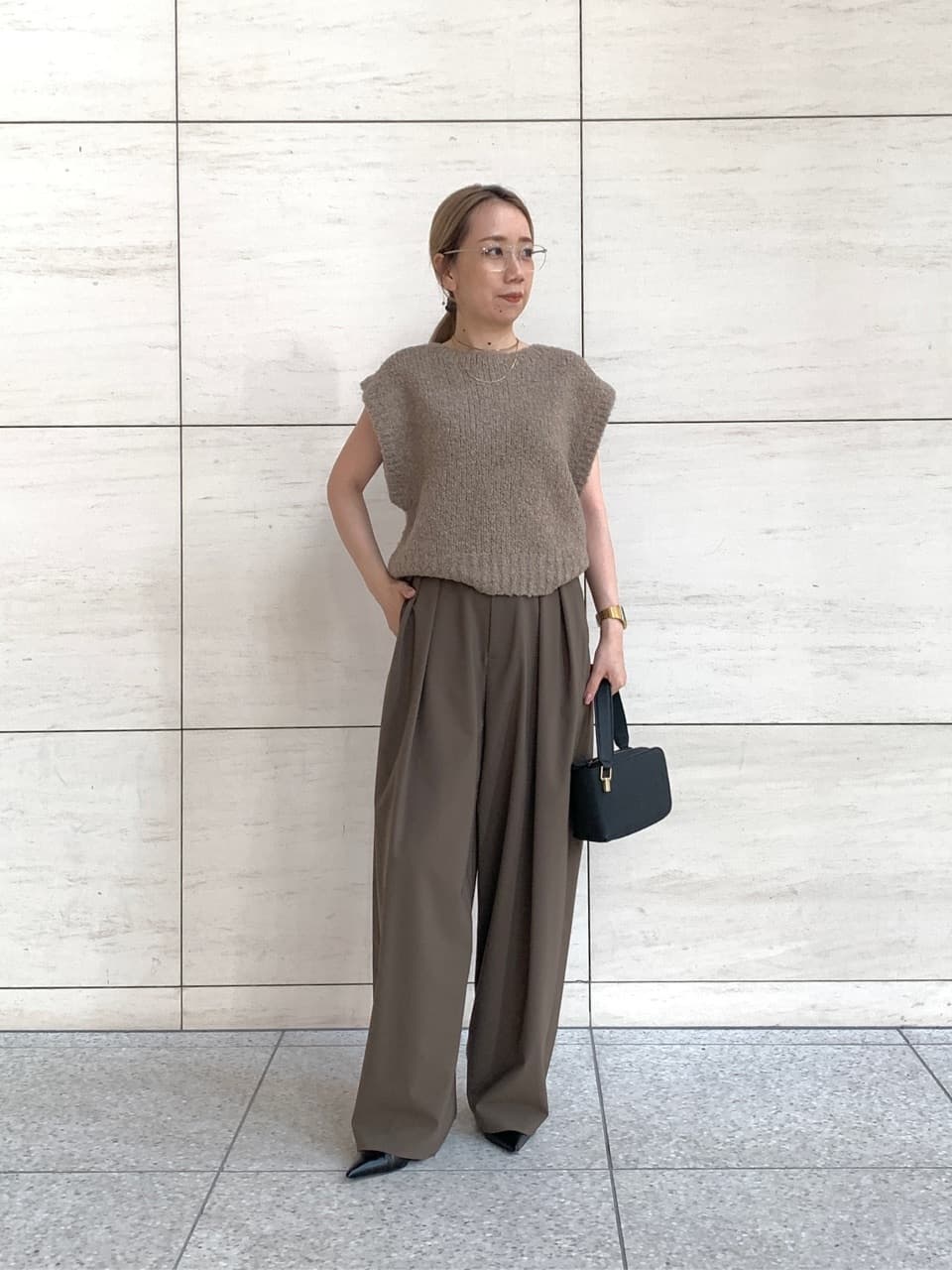 UNITED ARROWS ウール混紡 ニットベスト UNITED ARROWS（ユナイテッドアローズ） ニット セーター YTM カラー