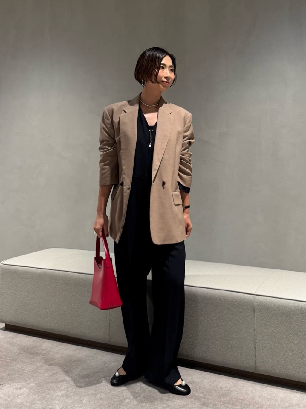 conte ダブル　テーラードジャケット　ブラック セール】＜conte＞ダブル テーラードジャケット（テーラードジャケット