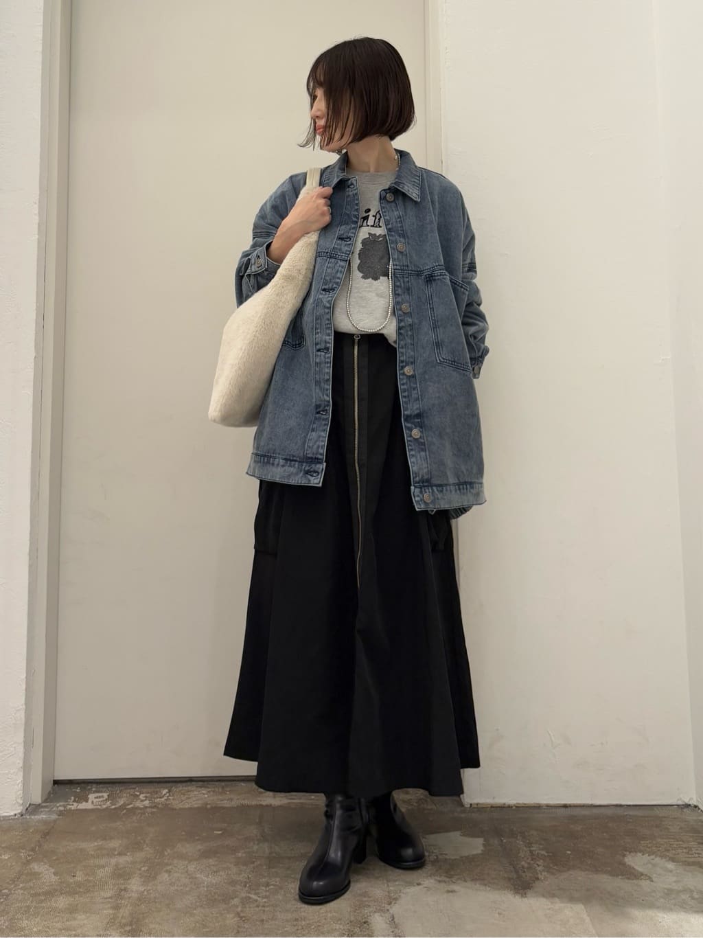 Green Parksのフェイクファーバッグを使ったコーディネートを紹介します。｜Rakuten Fashion(楽天ファッション／旧楽天ブランドアベニュー)6261391