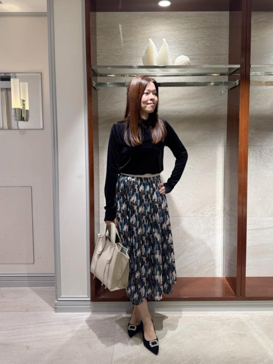 Viaggio Bluのシアーベロアカットソー≪手洗い可能≫を使ったコーディネートを紹介します。｜Rakuten Fashion(楽天ファッション／旧楽天ブランドアベニュー)6263379
