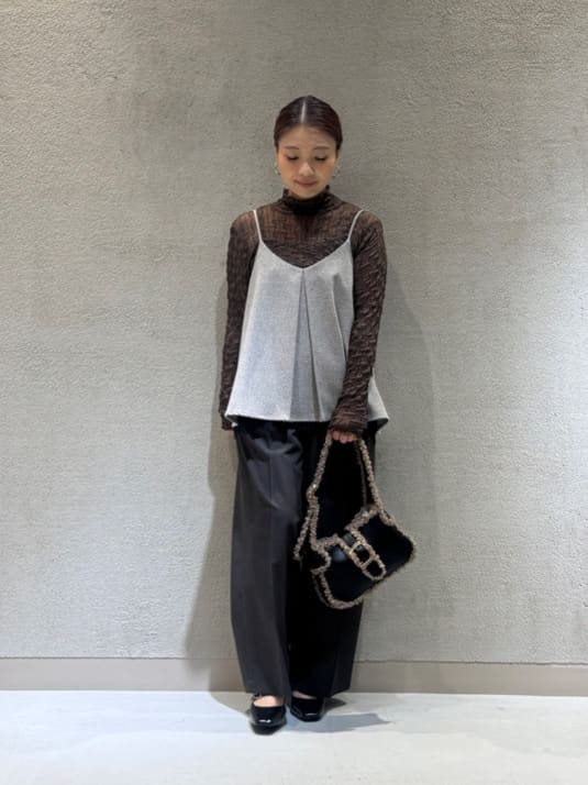 Vinのウェーブハイネックメロウシアートップスを使ったコーディネートを紹介します。｜Rakuten Fashion(楽天ファッション／旧楽天ブランドアベニュー)6267955